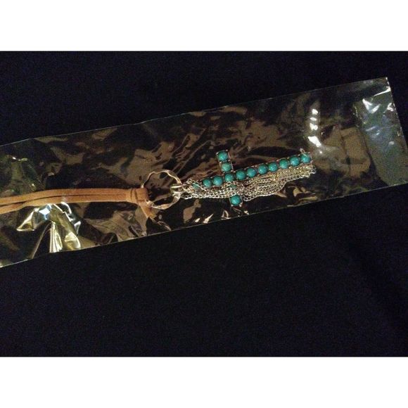 Mia Inspirations Turquoise Cross Boho Jewelry Set - Picture 5 of 6